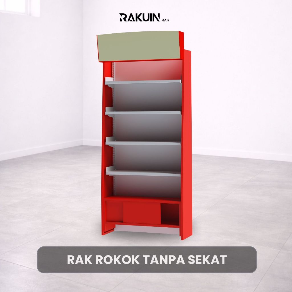 Rak Rokok Tanpa Sekat / Rak Supermarket dan Minimarket / Rak Backwall / Rak Display Skincare / Rak D