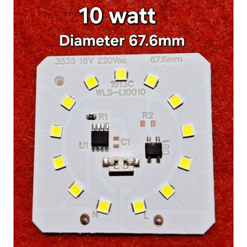 PCB LED AC ALMINI CAPSULE 10 WATT