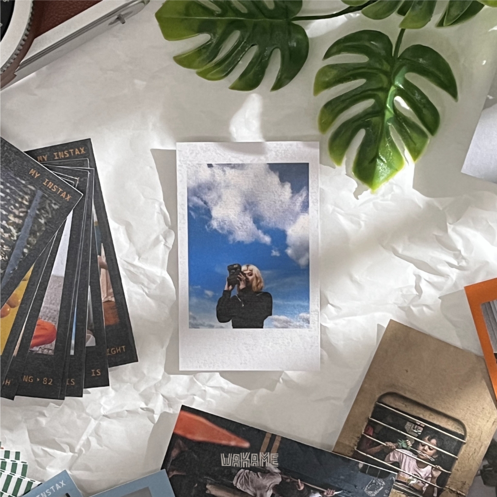Cetak Foto Polaroid Instax Custom Premium 250gsm + Laminasi Clean Presisi - 100 pcs by Wakame