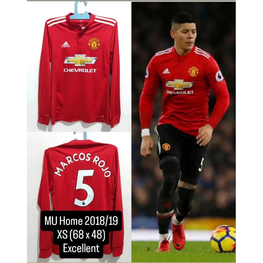 Jersey original Emyu M United Home 2017 2018 Lengan Panjang Long sleeves