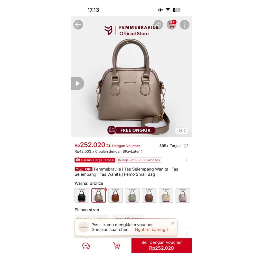 PRELOVE TAS FEMMEBRAVILE