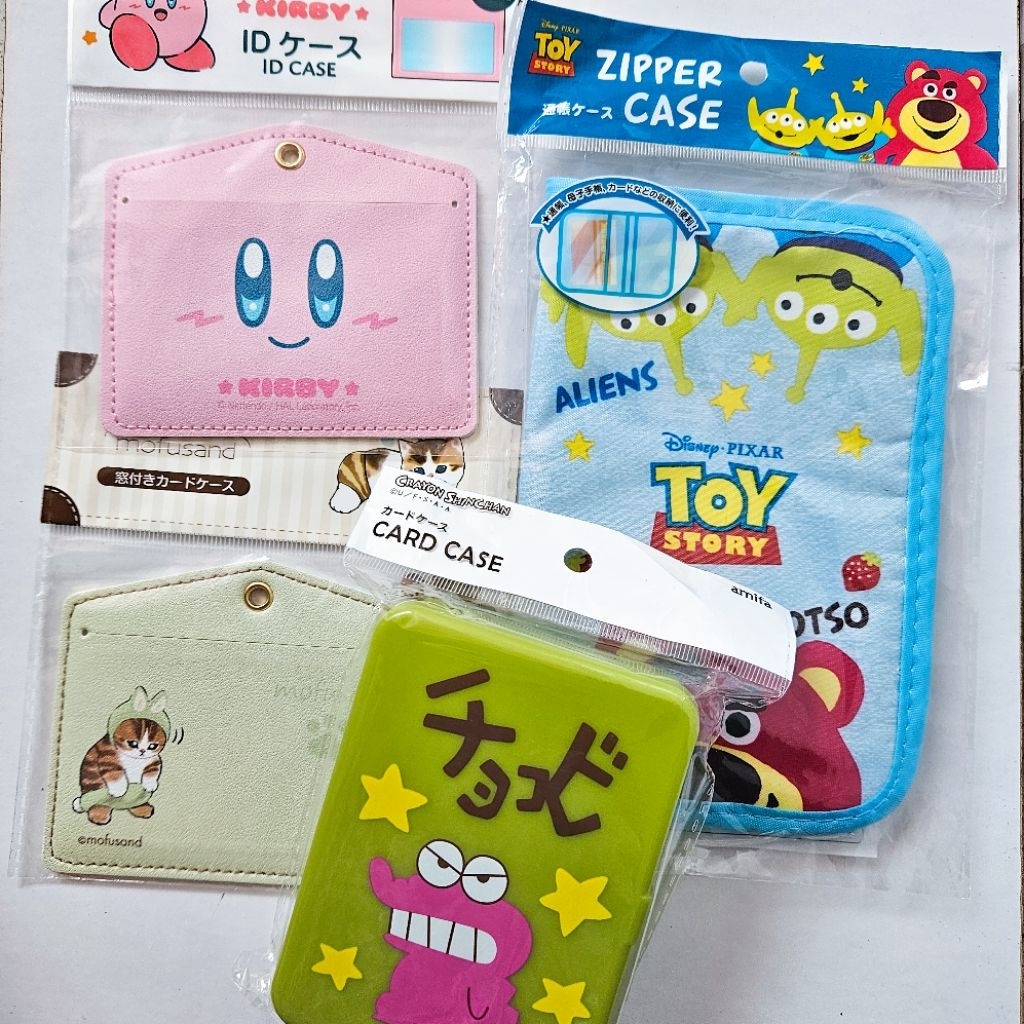 [Ready Stock] Zipper Case ID Card Case Cocobi Mofusand Kirby Toy Story Name Tag Passport Cover Japan