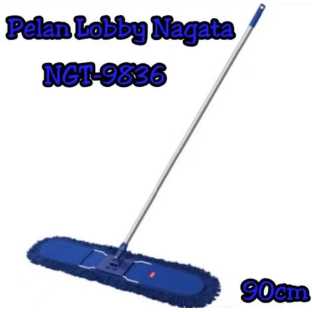 NAGATA Pel Lobby Duster 90cm Alat Pel Lantai Panjang untuk hotel mall |  Pel Sapu Debu