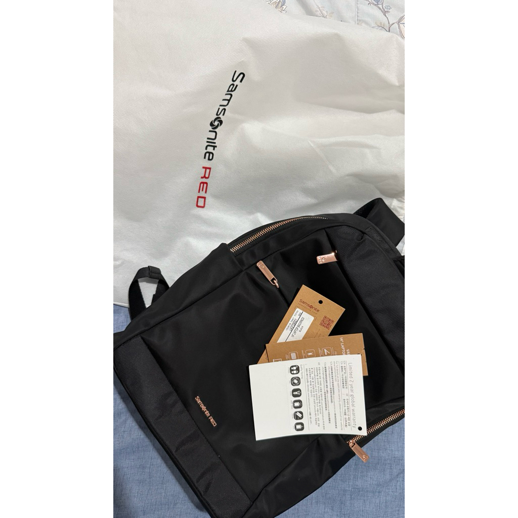 samsonite verena backpack 14 inch tas wanita, preloved pemakaian 1 bulan