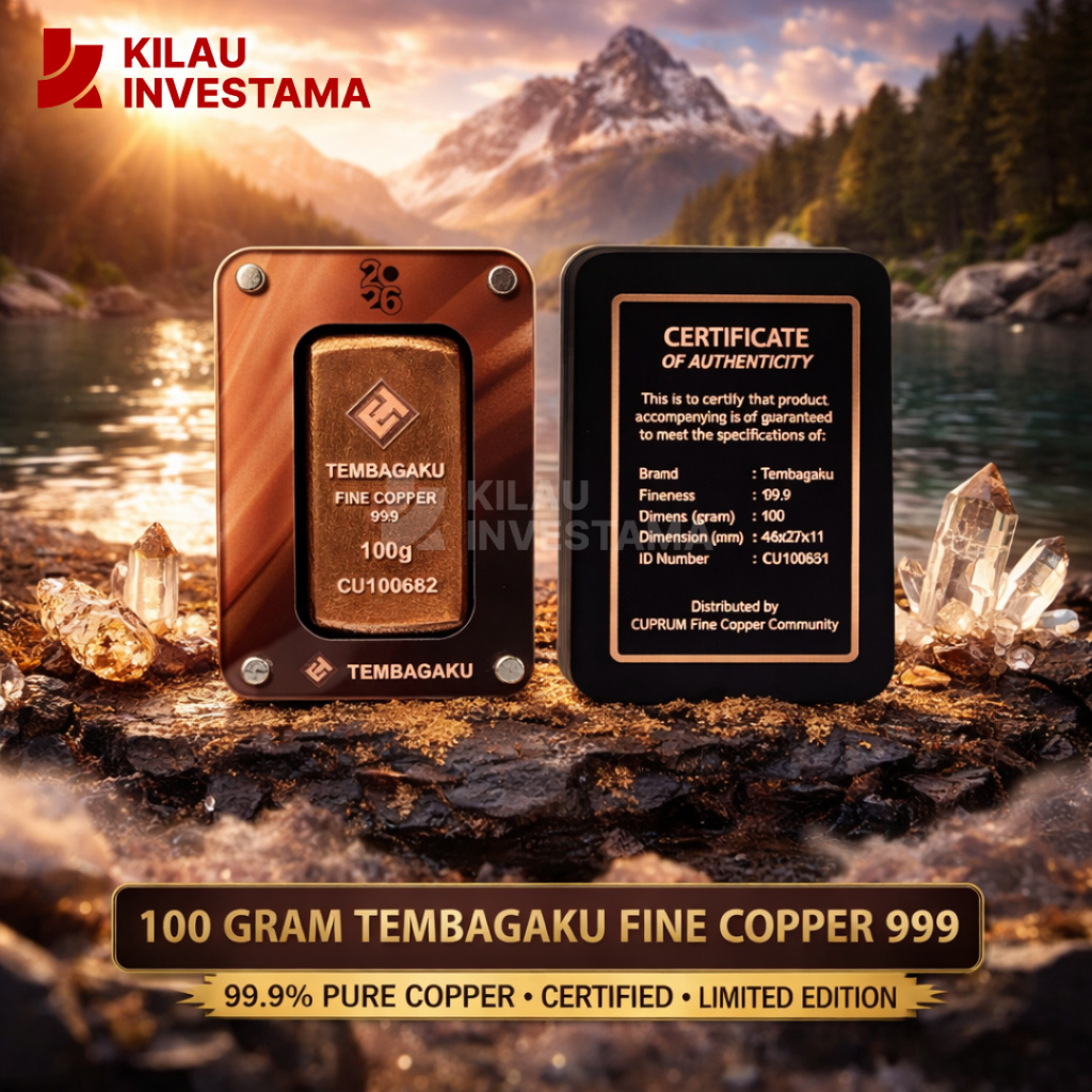 TEMBAGAKU 100 Gram Fine Copper Tembaga Batang Murni