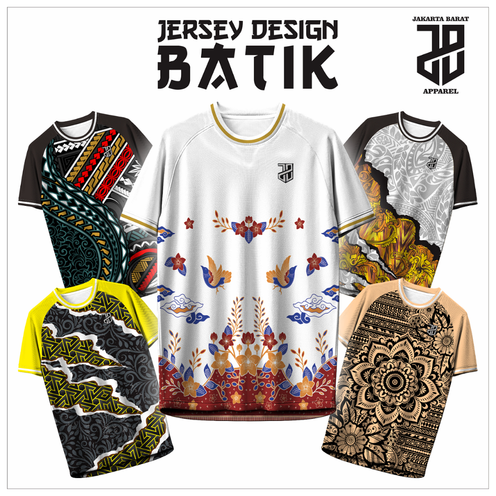 BAJU KAOS JERSEY FUTSAL BAJU BOLA MOTIF BATIK DRY FIT PREMIUM MURAH KIDS ANAK DAN DEWASA BIG SIZE