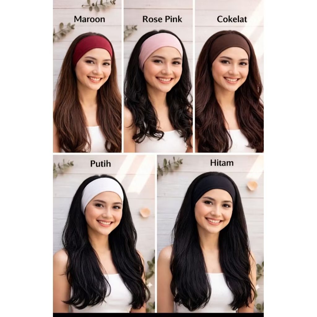 heanband Bandana terbaru bahan bagus ga licin/Korean style/bandana kepala bando wanita aksesoris kep