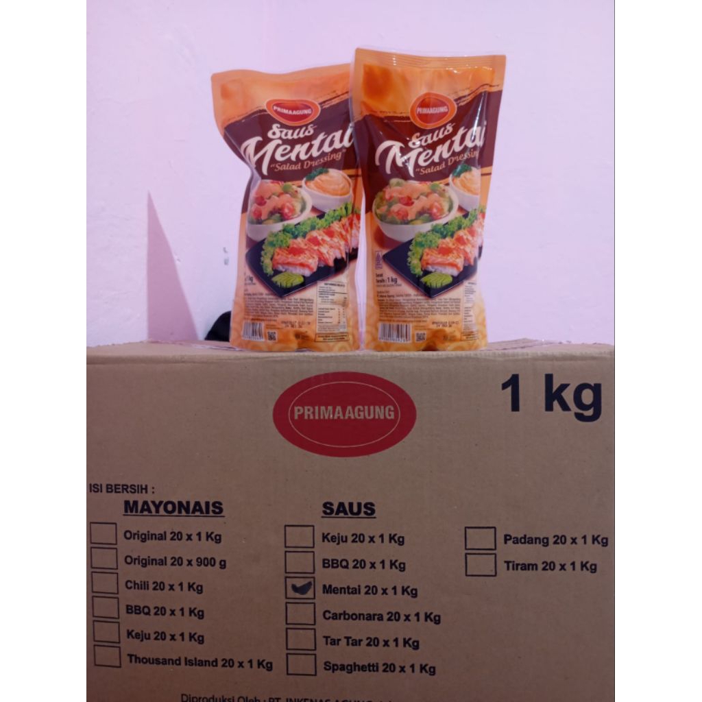 Saus Mentai Prima Agung 1kg - Kental, Gurih, Pedas Asam
