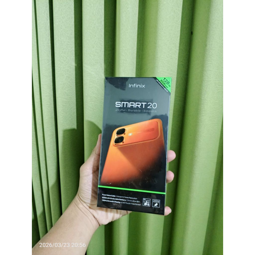 HP BARU NEW SEGEL BOX INFINIX SMART 20 RAM 4/128 WARNA ORANGE