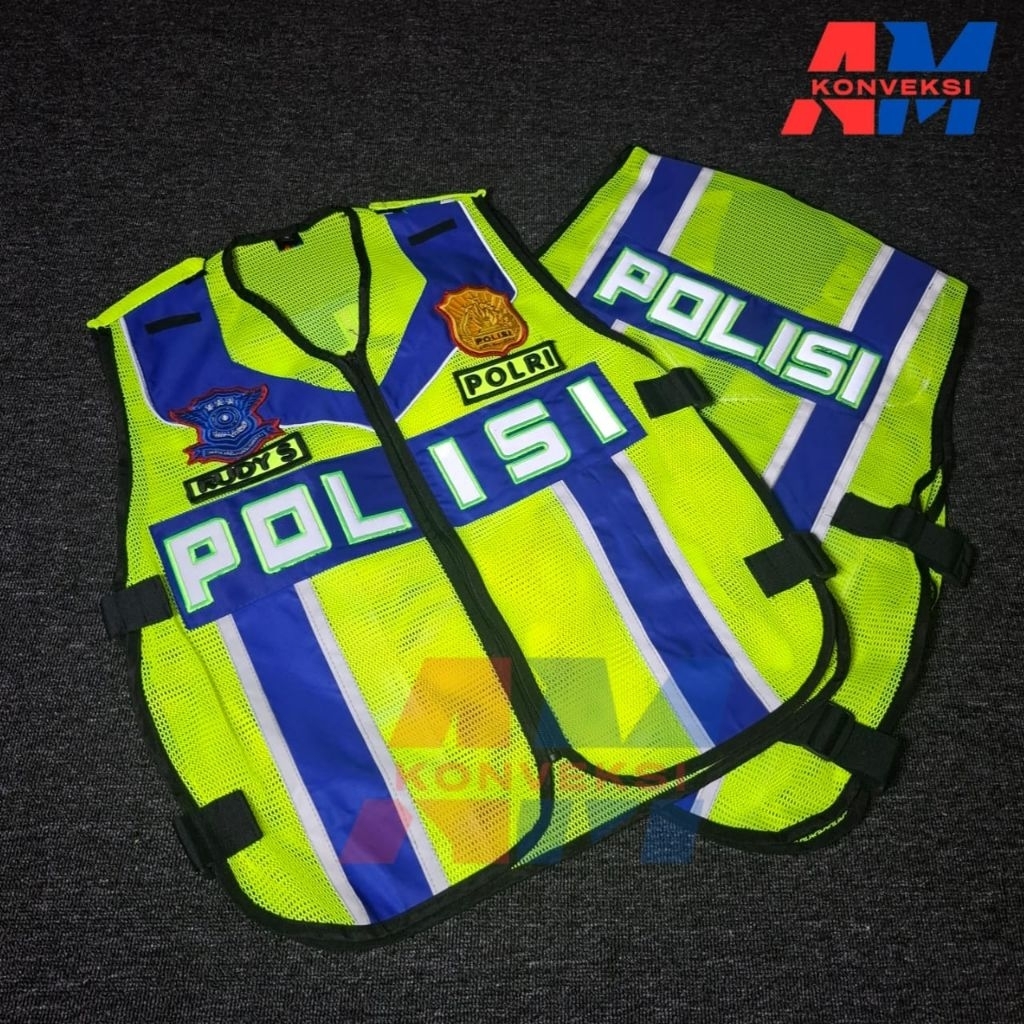 best seller/hot promo/gratis ongkir rompi polisi hijau biru