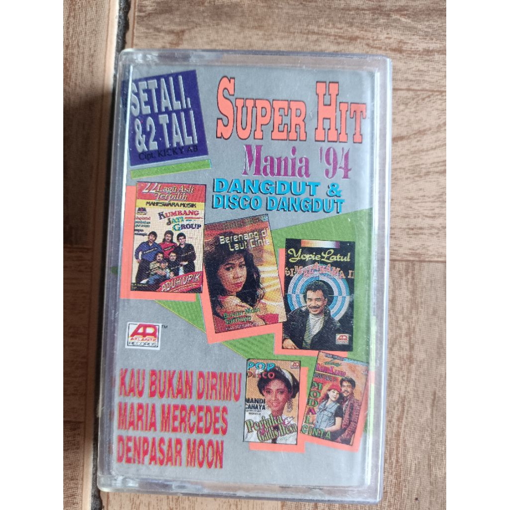 kaset pita SUPETR HIT mania 92 dangdut  & disco dangdut