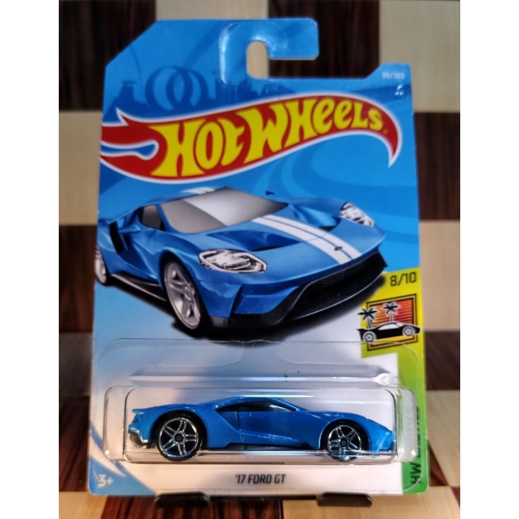 hot Wheels : 17 FORD GT (BIRU)