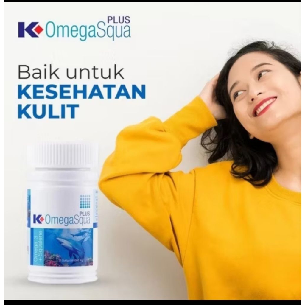 Omega Squa klink | K Omega squa klink 30 kapsul | Minyak Ikan K omegasqua Plus | K Link Omegs Squa O