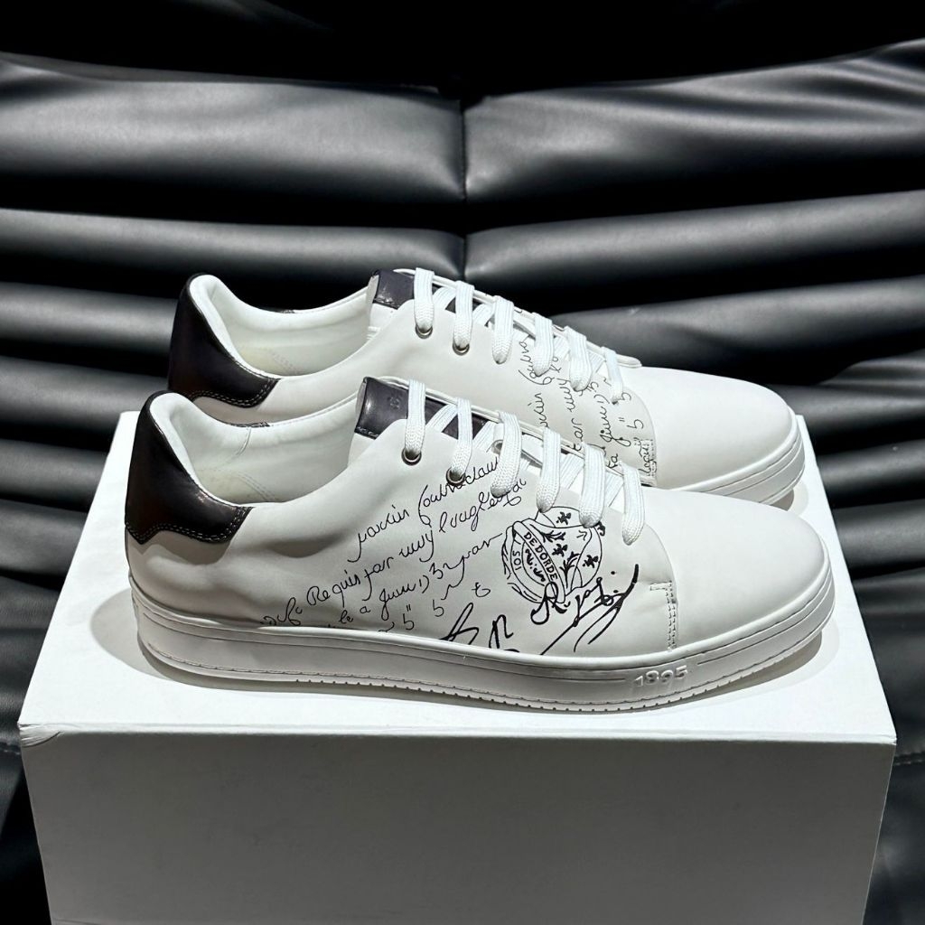 Sepatu sneaker pria berluti casual import vip