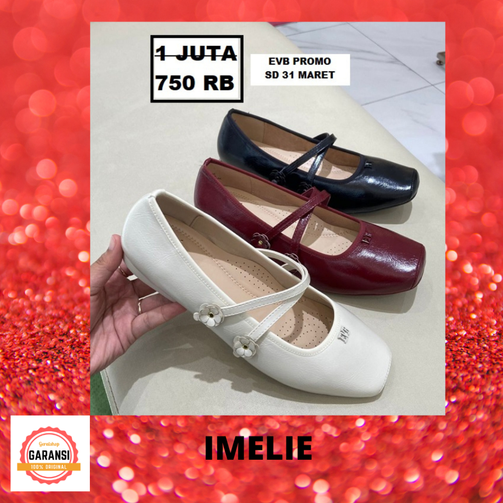 Sepatu flat shoes wanita EVB seri ZUYI 100% original