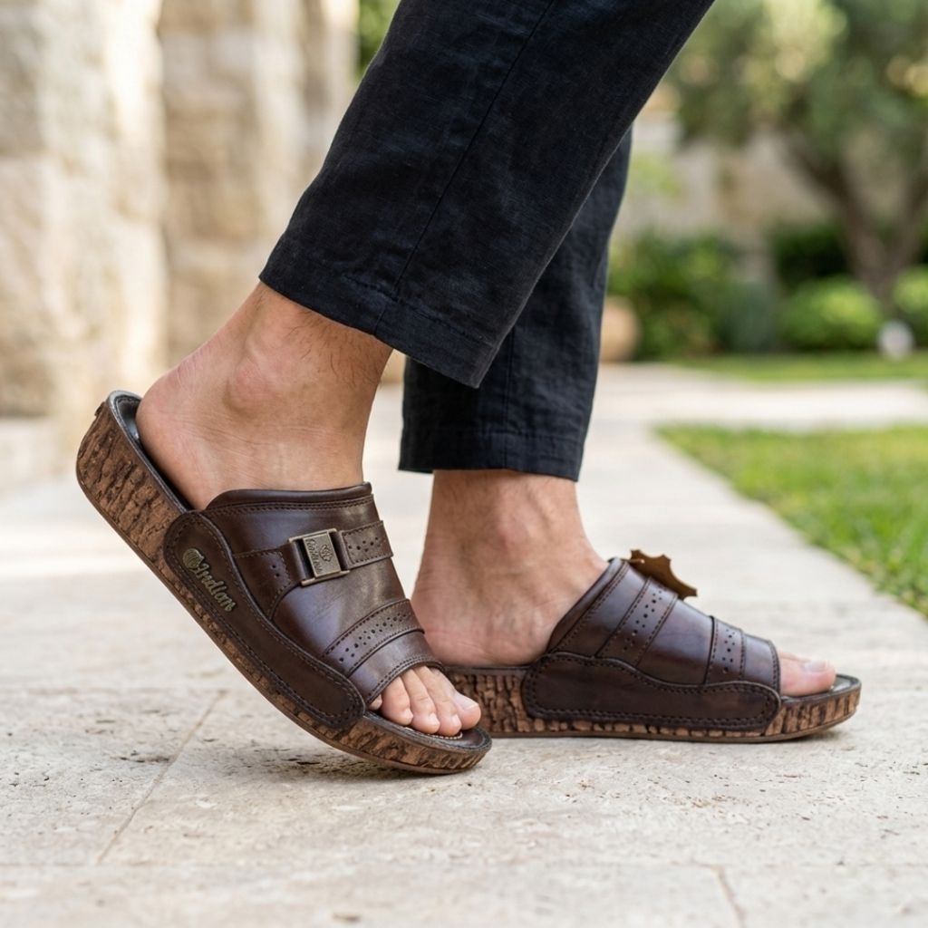 Sandal Kulit Pria Indian 337 Ori