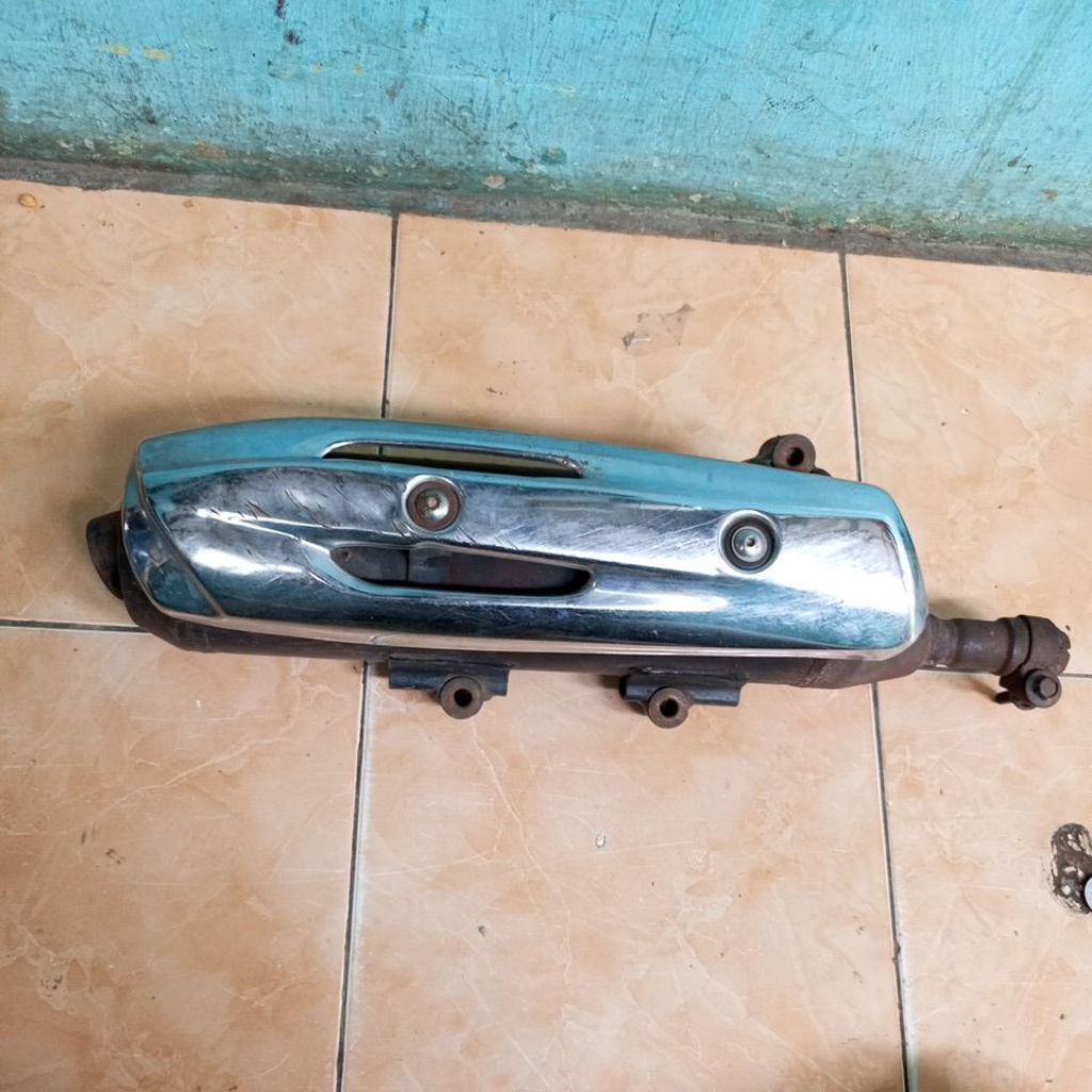 celencer knalpot original suzuki skywave suara standar