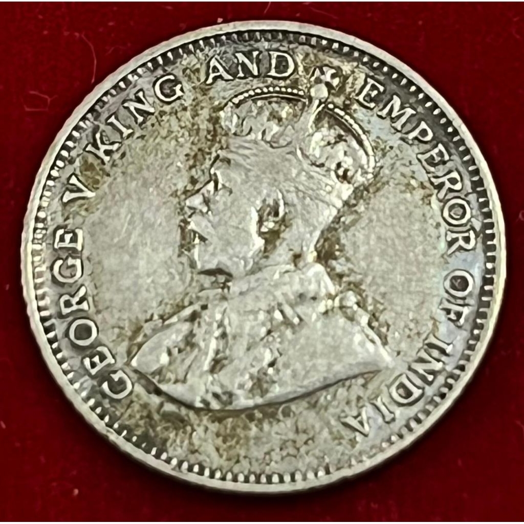 Koin Perak 10 Cents 1927 George V
