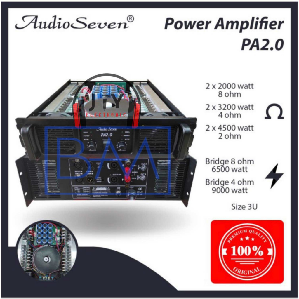 Power Amplifier 2 Channel AUDIO SEVEN PA 2.0 Original