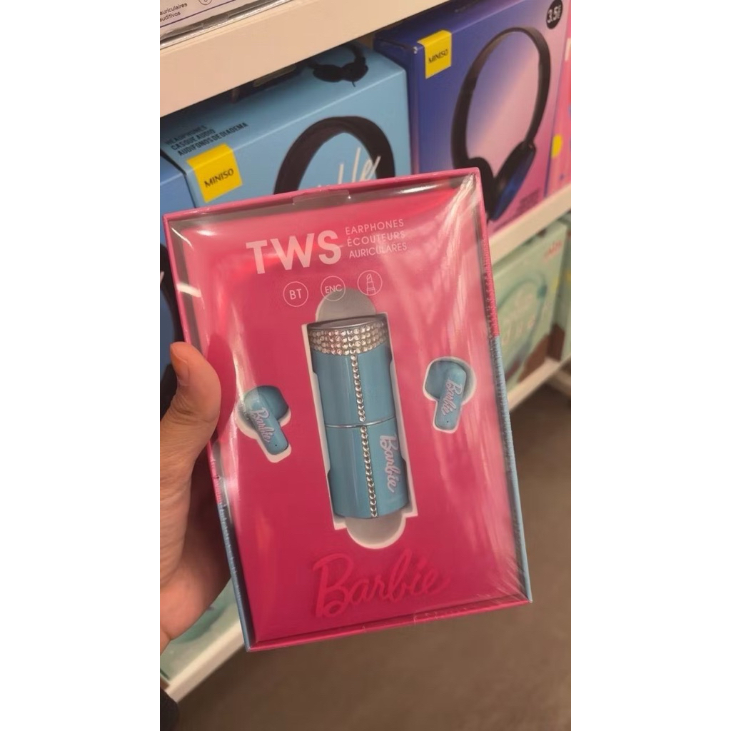 TWS earphone Barbie x MINISO