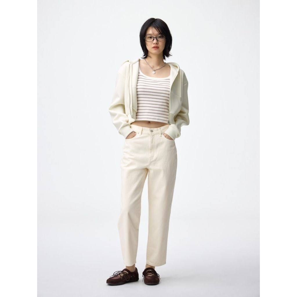 GU High-Rise Straight Jeans