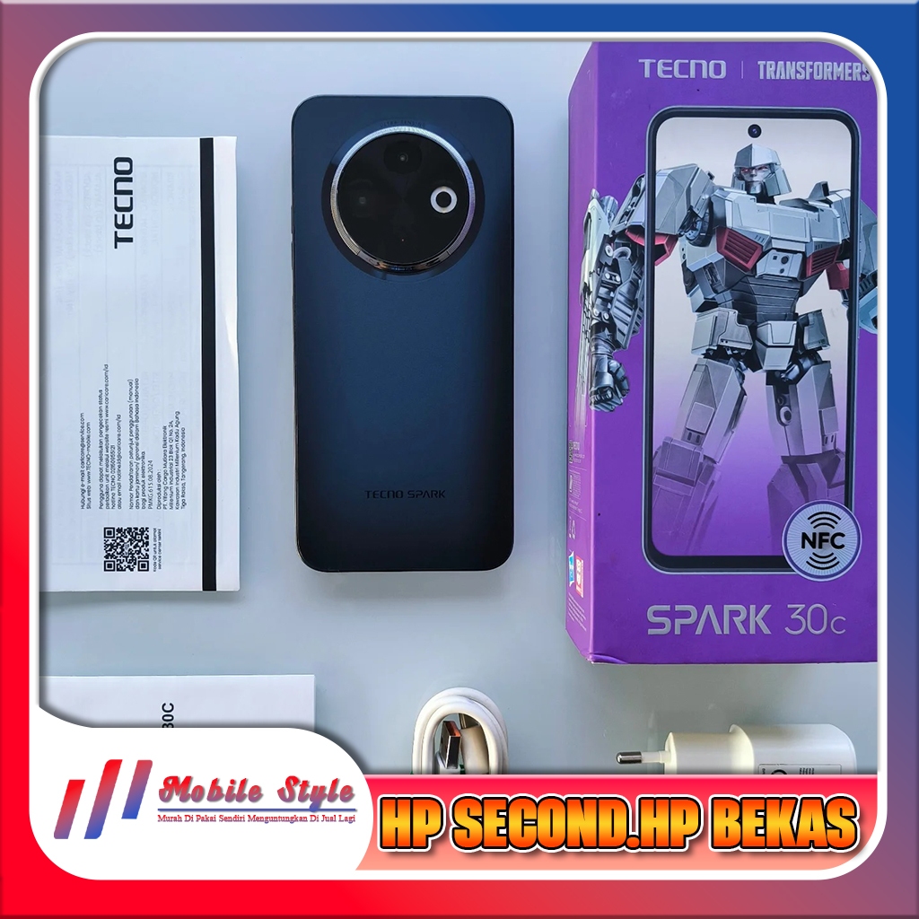 Tecno Spark 30C Ram 6/128GB | Ram 8/256GB Second Mobile Style Store