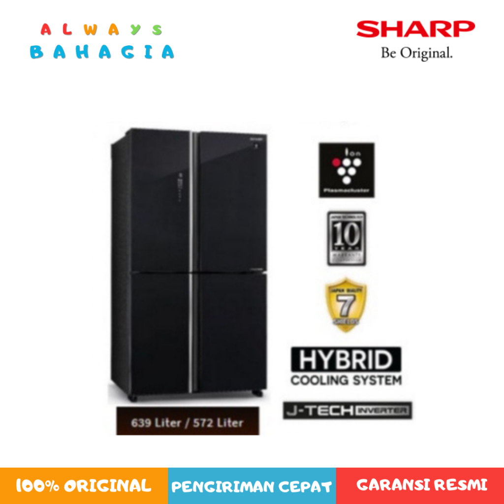 SHARP SJ-IF91PG-GB/GR Kulkas 4 PINTU Queen  Series