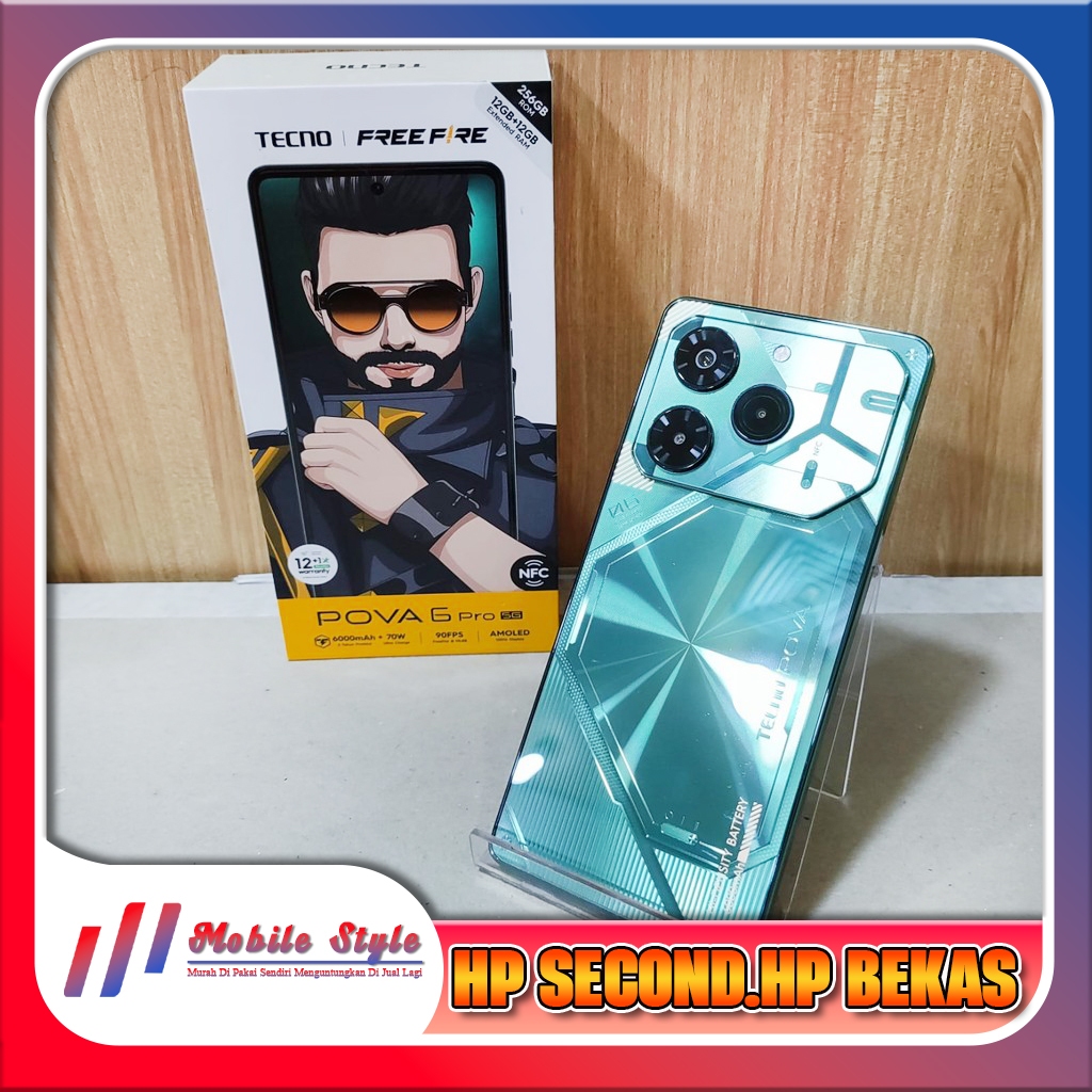 Tecno Pova 6 Pro Ram 12 Rom 256GB Second Mobile Style Store