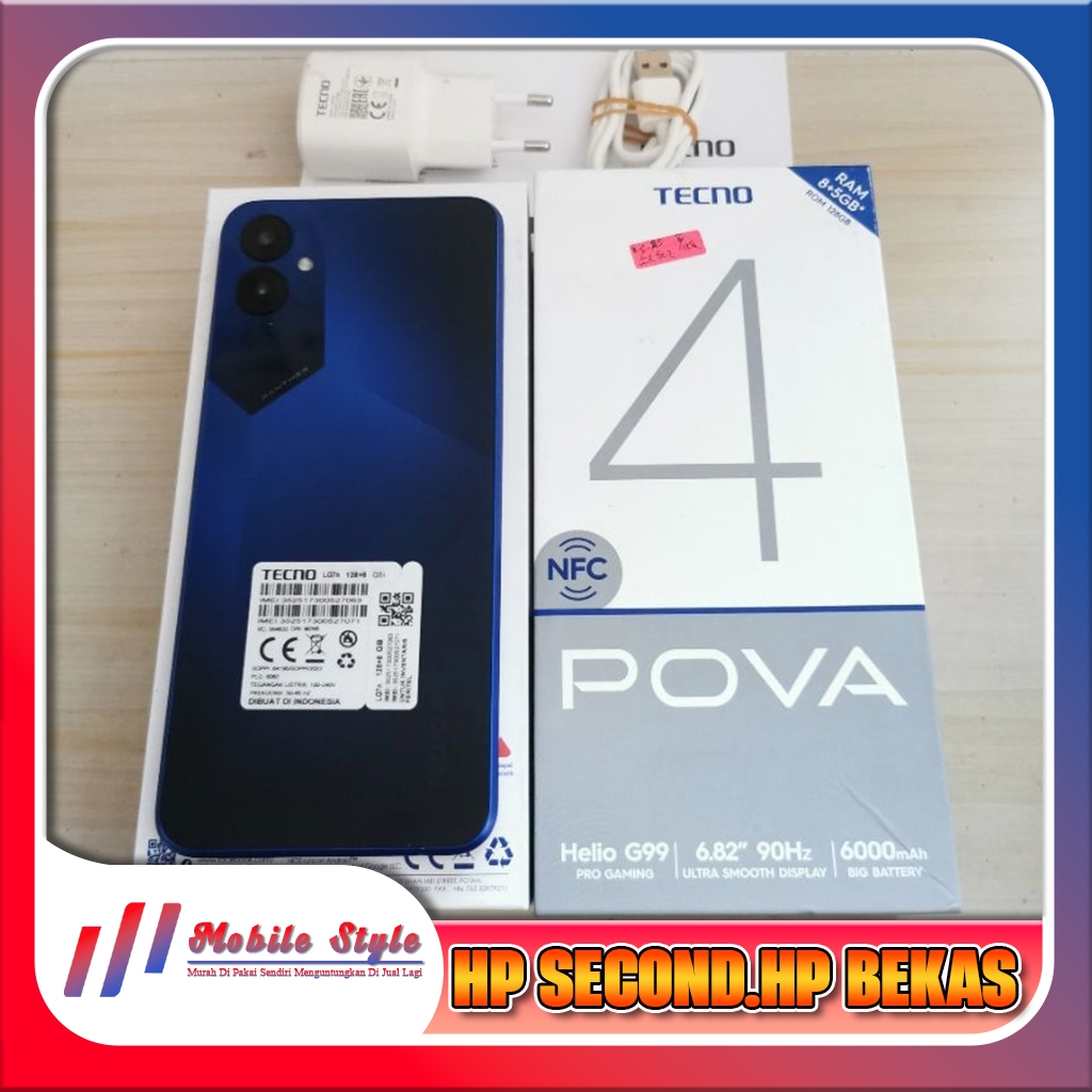 Tecno Pova 4 Ram 8 Rom 128GB Second Mobile Style Store