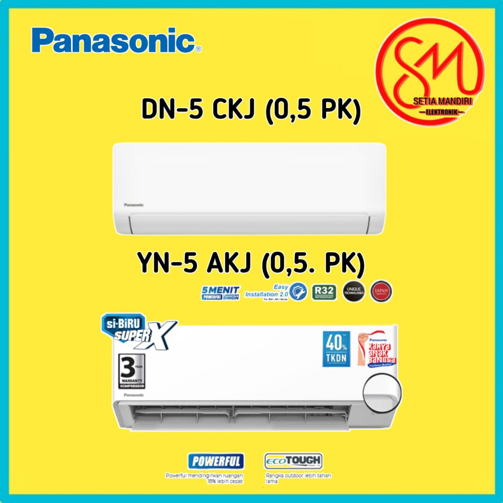 AC Panasonic CS-ZN5YKP / 5 YKP AC Split 1/2 PK Standard & YN5AKJ