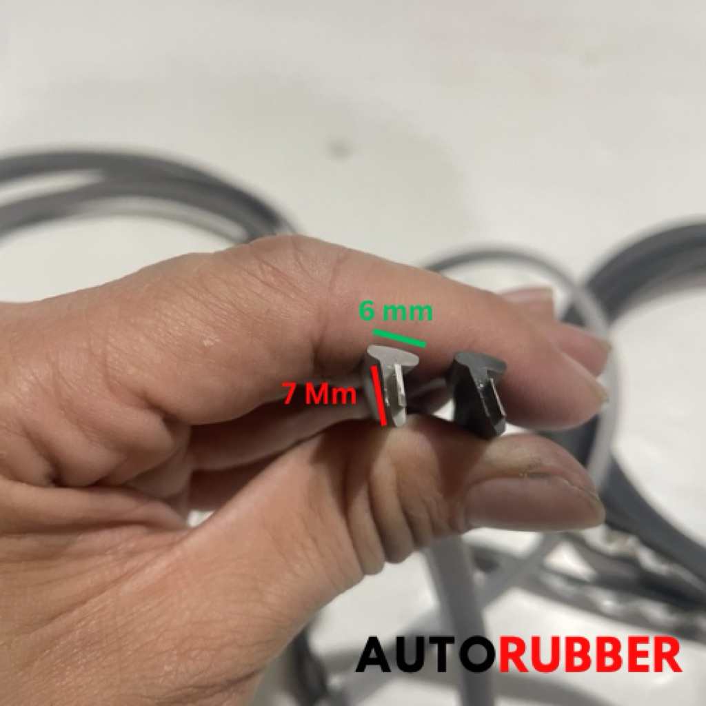 Karet List T Spakbor karet Bodykit Over fender Double Tape 3M Abu