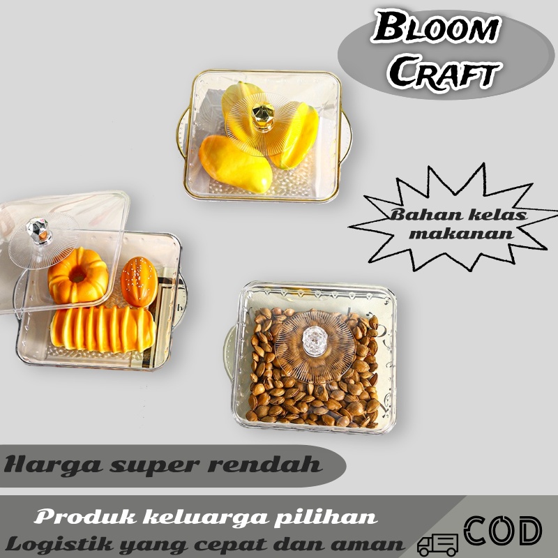 Sederhana/cantik/nampan dengan tutup/nampan persegi transparan
