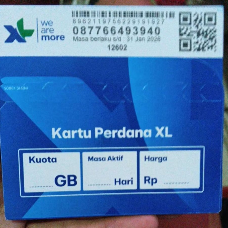 Perdana XL 3gb segel exp 1 tahun