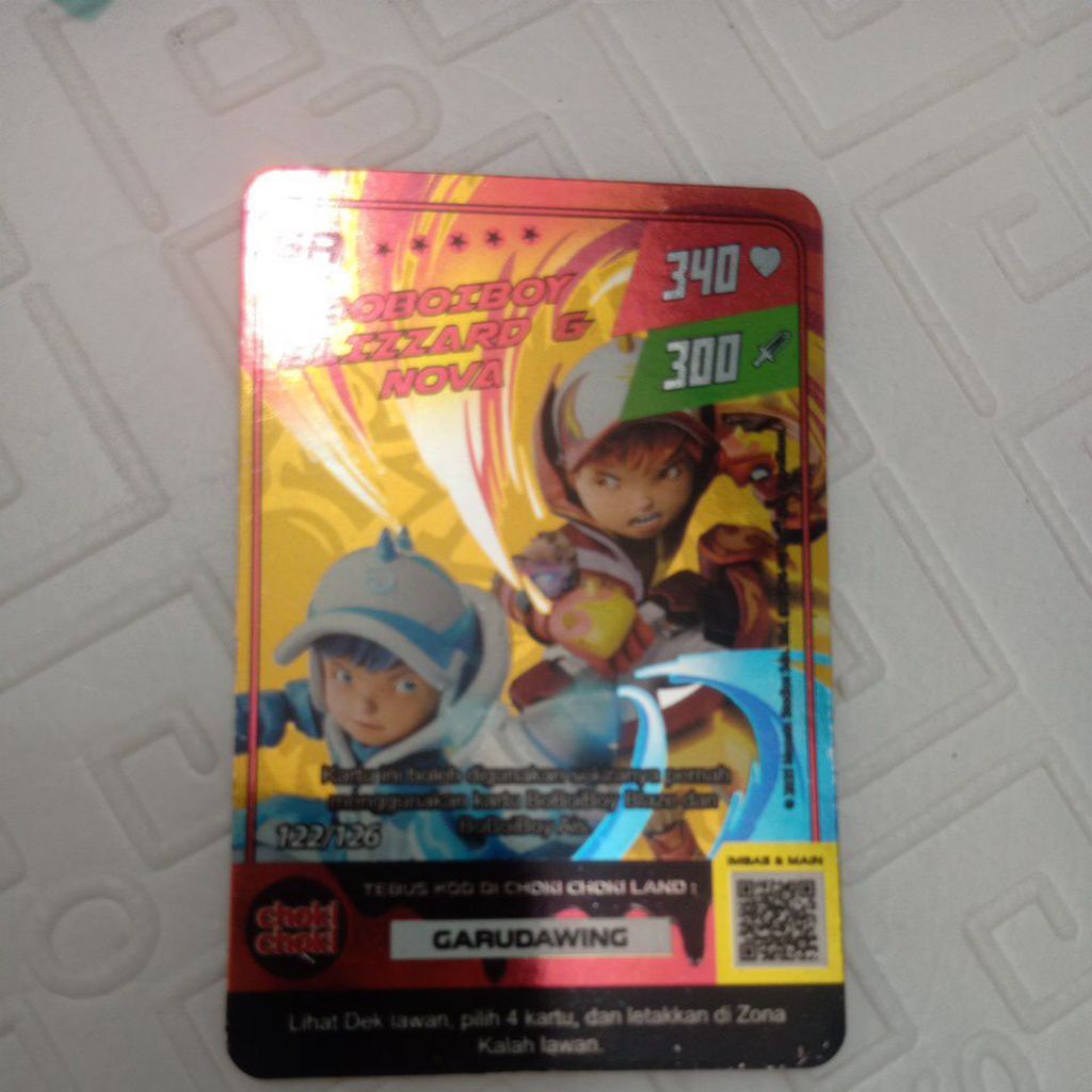 kartu boboiboy terbaru sr