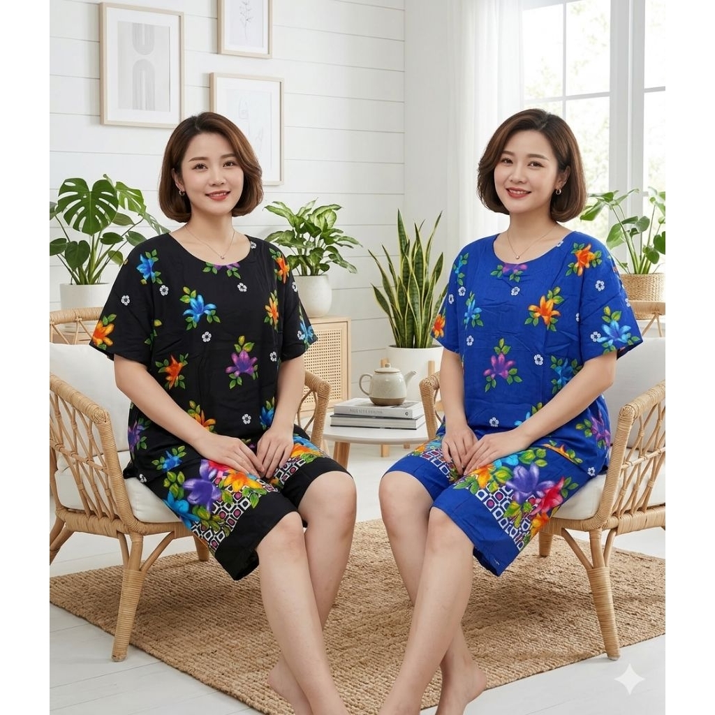 Baju Tidur Setelan Kulot Gajah Putih / Setelan Baju Tidur Kulot Hengky / Setelan Kulot Marissa / Baj