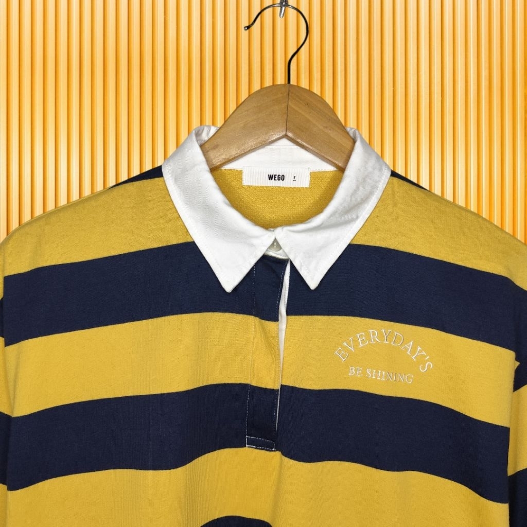 WEGO, Kaos kerah polo shirts Rugby pria