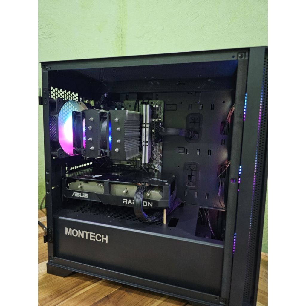 PC Gaming Editing VGA RX6600-CPU RYZEN 5 5600G-RAM 16GB