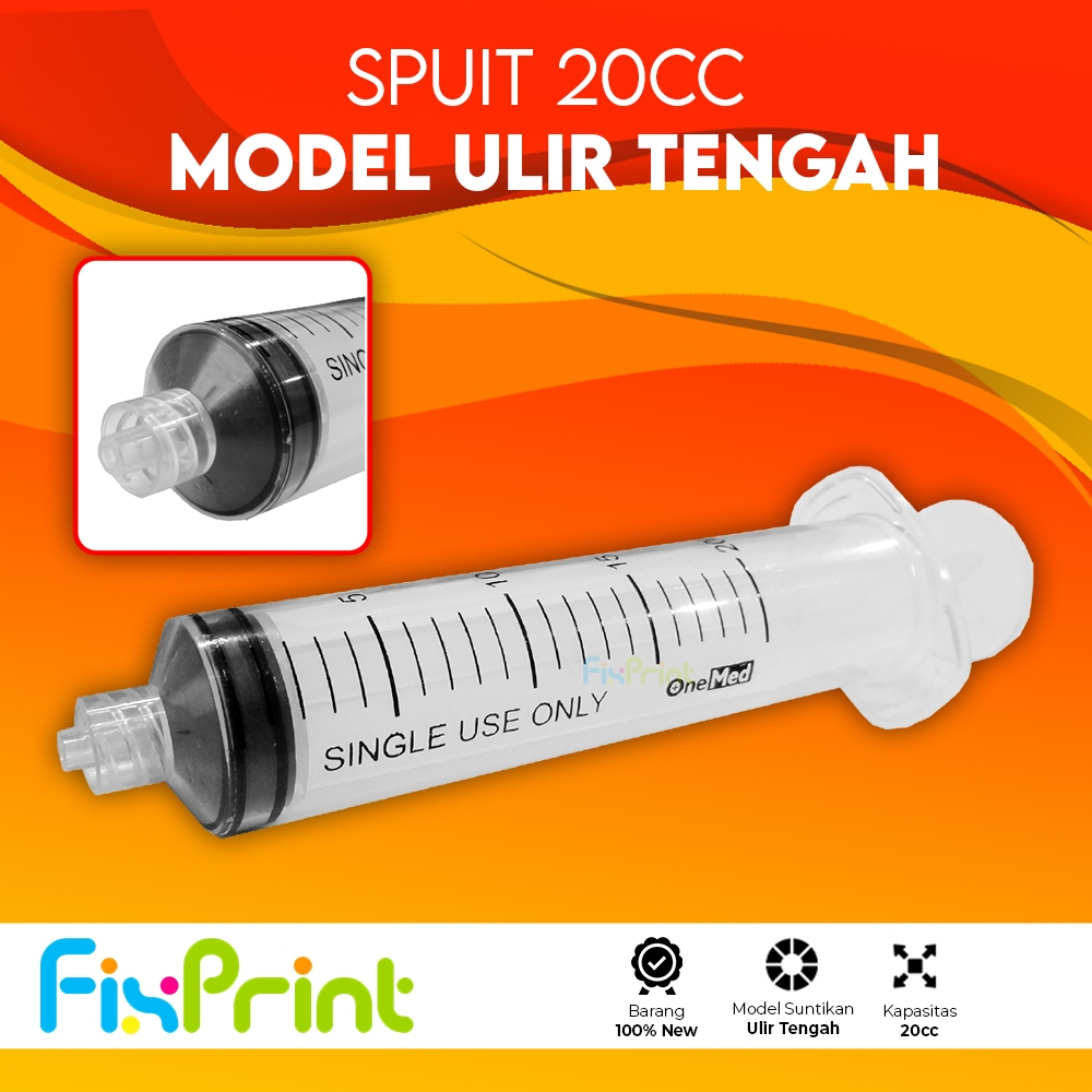 Spuit 20cc Syringe 20cc Suntikan Isi Ulang 20ml Spuid Ukuran 20ml Tanpa Jarum