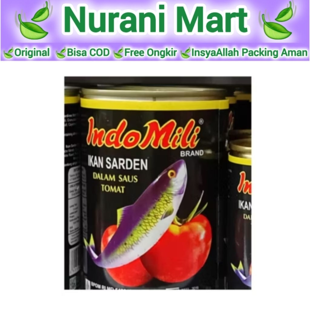 IndoMili Sardines Kaleng Besar 425 gram - Ikan Sarden Saus Tomat