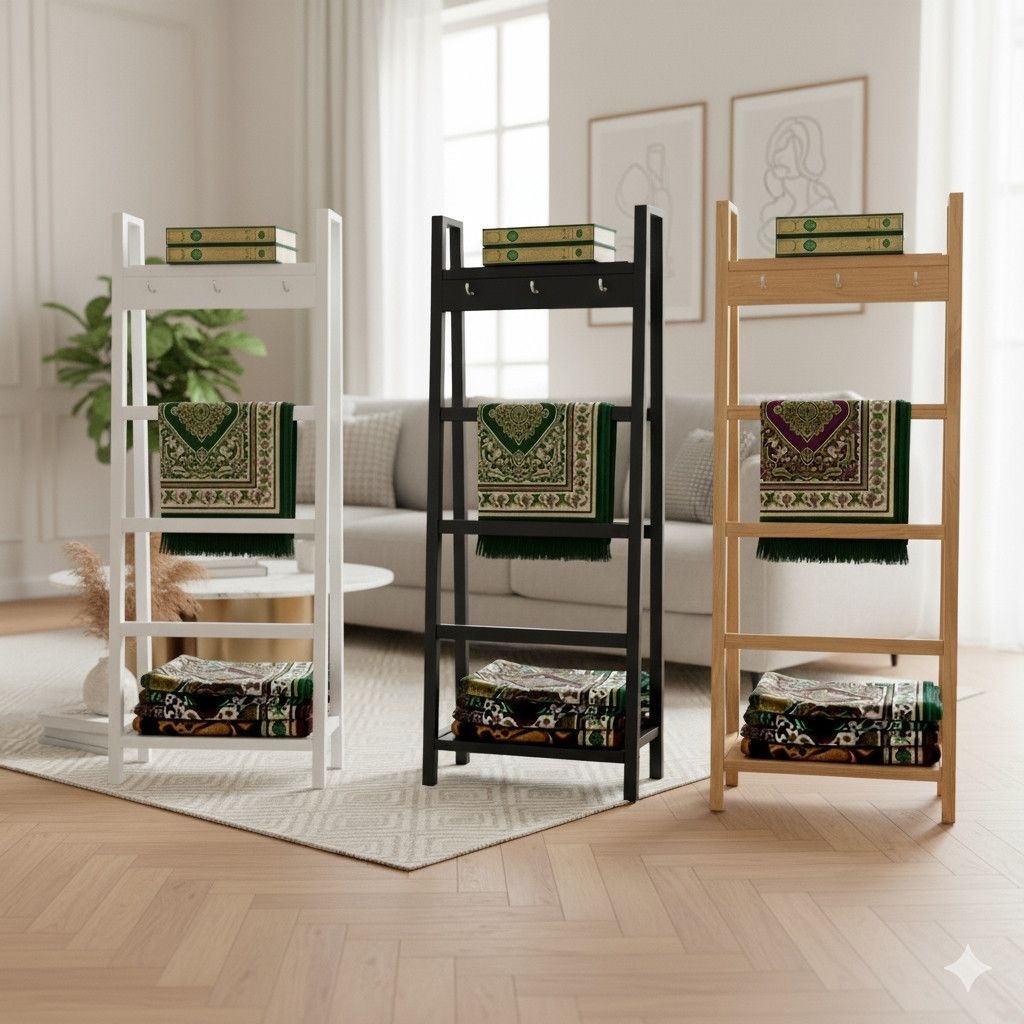 Rak mukena dan Sajadah untuk Mushola rumah desain Minimalis