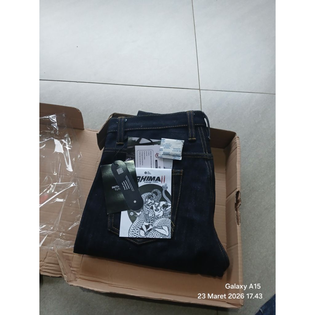 Celana Denim Red Selvedge 22oz Brand The Denim Station Bhima II