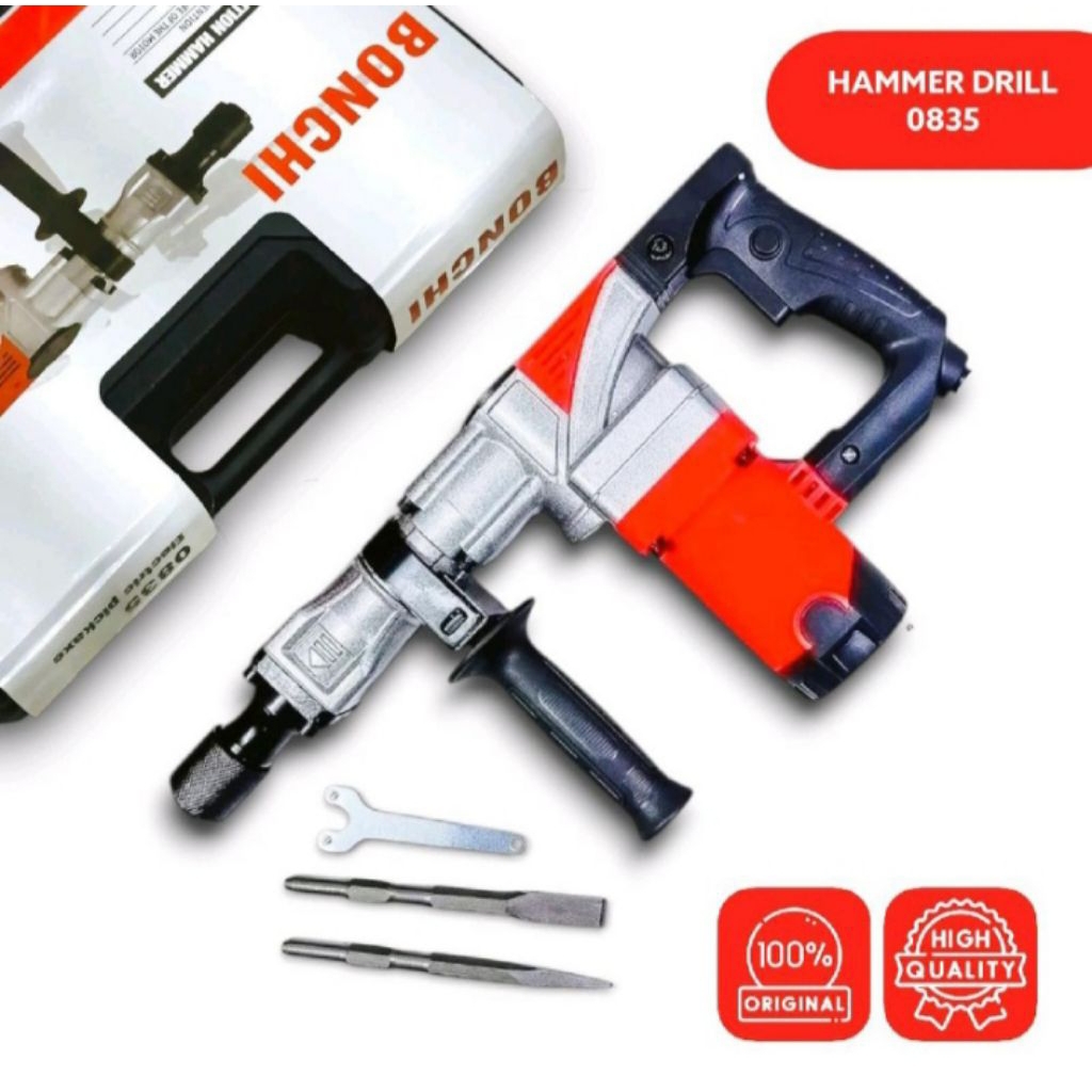 MESIN BOR BOBOK JACK HAMMER DEMOLITION BONCHI 0835 HAMMER DRILL BETON GERMAN TECHNOLOGY