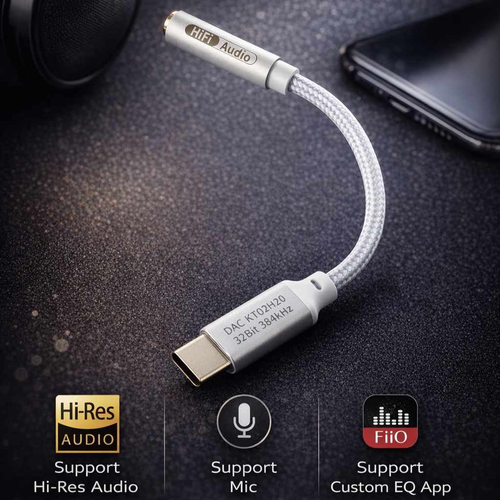 Baru, DAC hi-res audio support aplikasi Custom EQ, (mirip JCally JM12 dan fiio JA11)