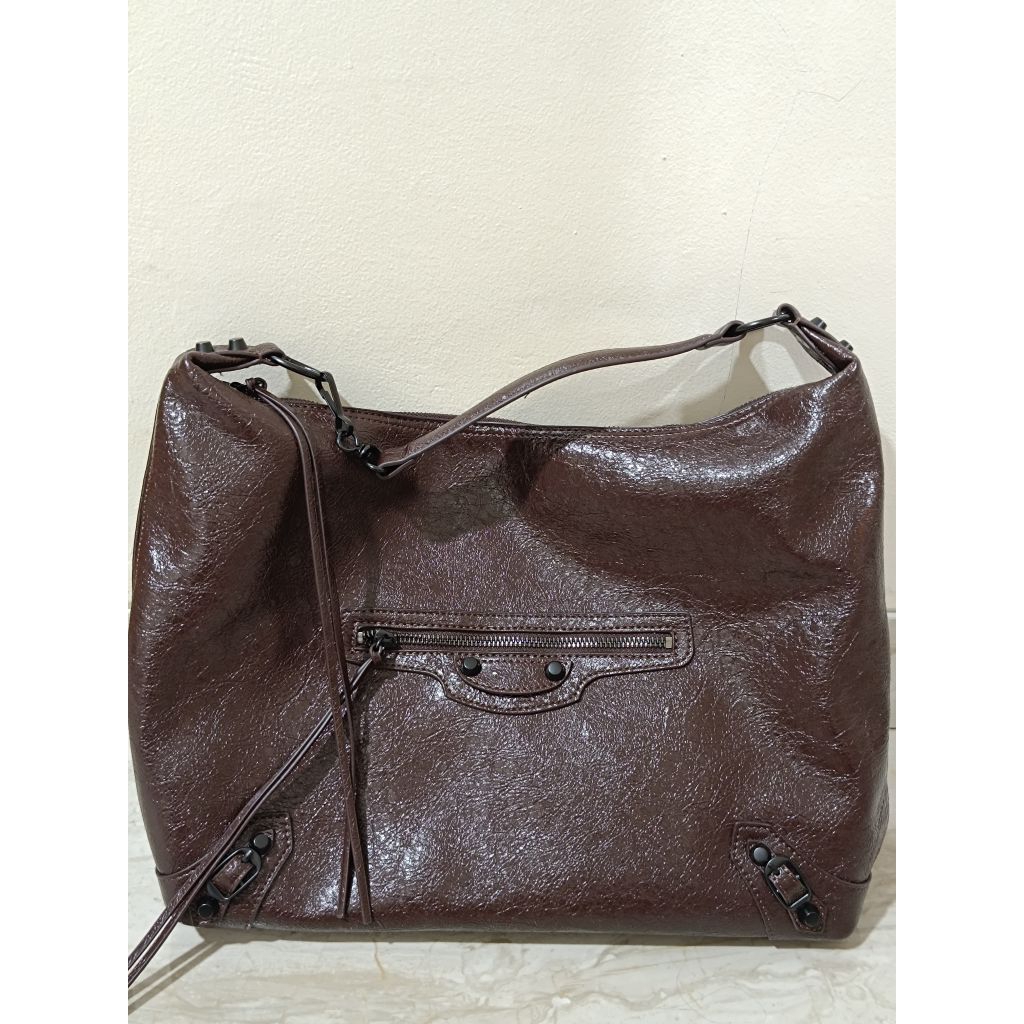 Preloved Tas Kulit warna Coklat