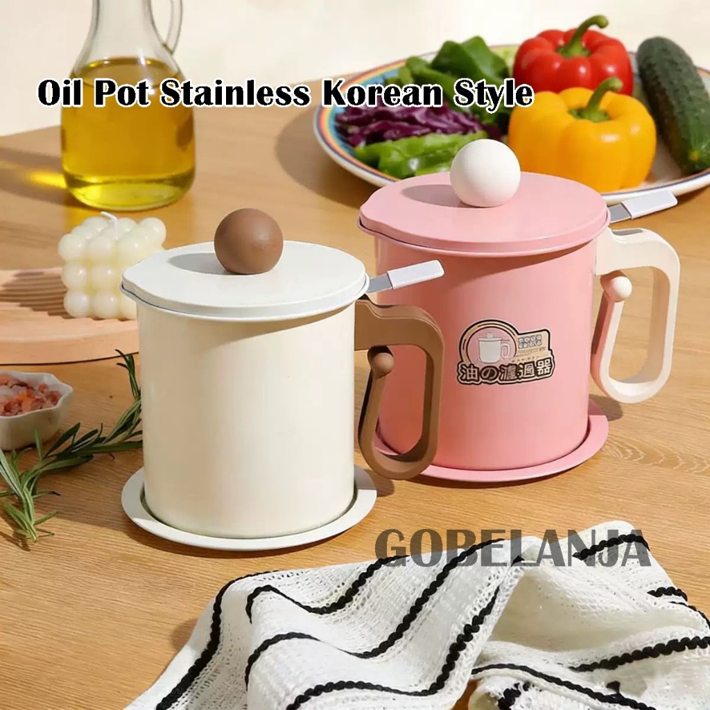 Oil Pot ESTETIK NEW 1.4 ltr  / Pot Saringan Minyak / Tempat Minyak / Peniris