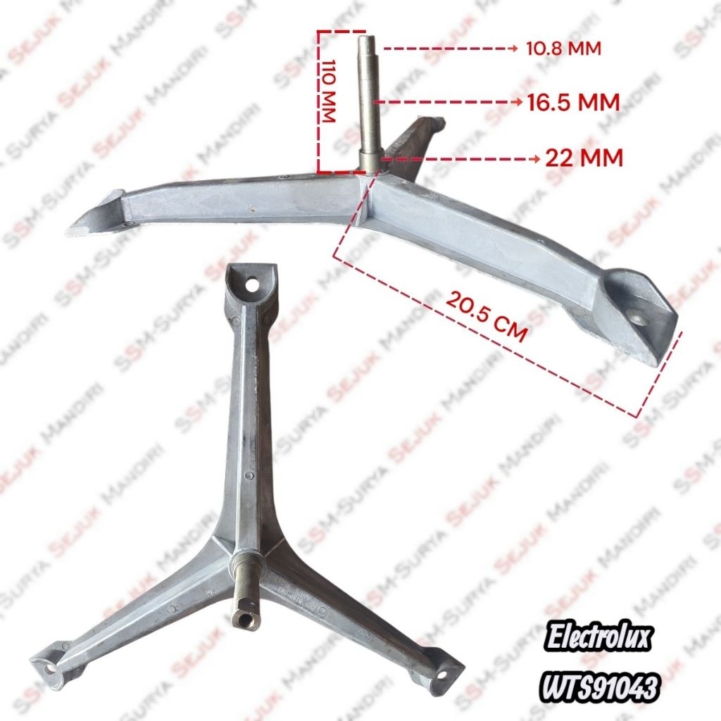 Spinner Spider Mesin Cuci Electrolux WTS91042 Segitiga Mesin Cuci Electrolux