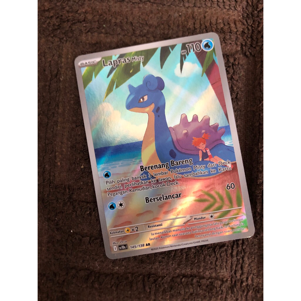 Kartu Pokémon Lapras Misty AR