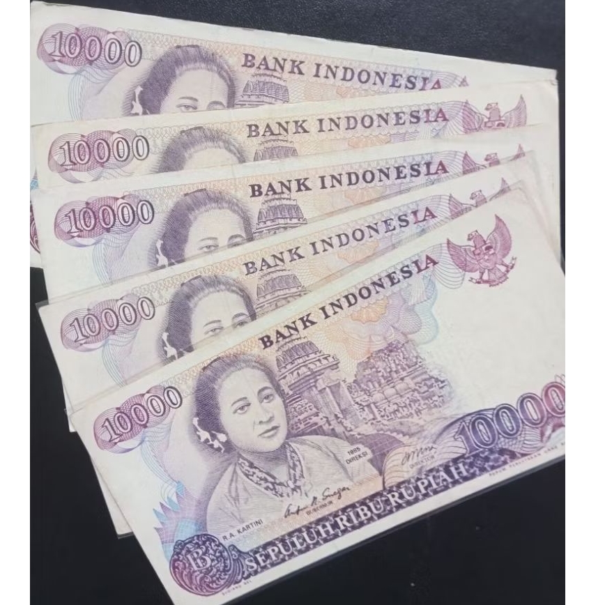Uang Kuno 10 Ribu R.A Kartini th.1985