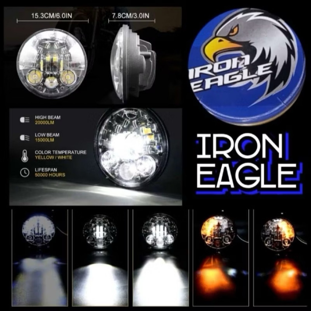 DAYMAKER LED LAMPU DAYMAKER 5,75 INCH ORIGINAL IRON EAGLE