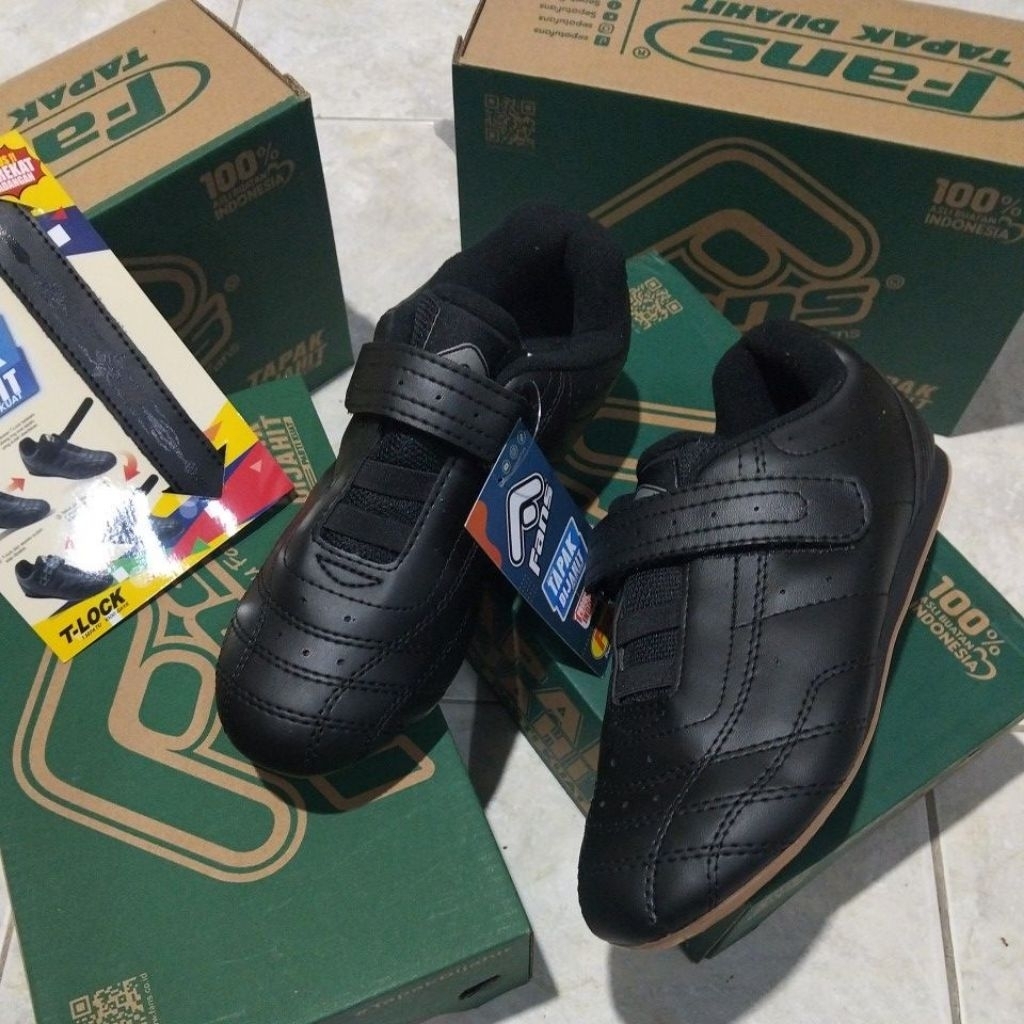 Sepatu Sekolah Fans Tapak Di Jahit